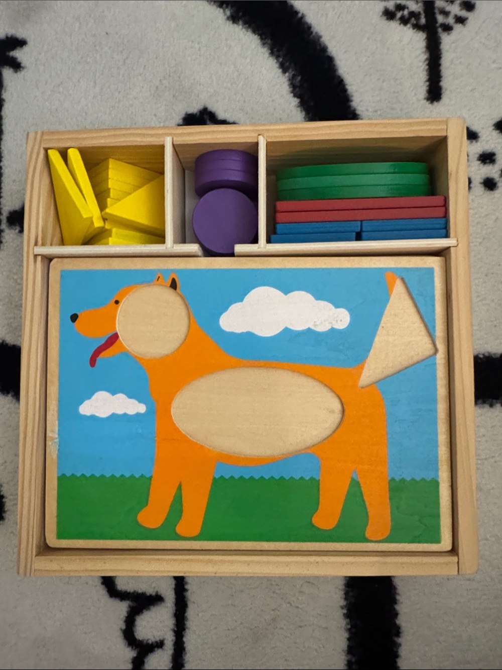 Melissa & Doug Wooden Shape Sorter Puzzle